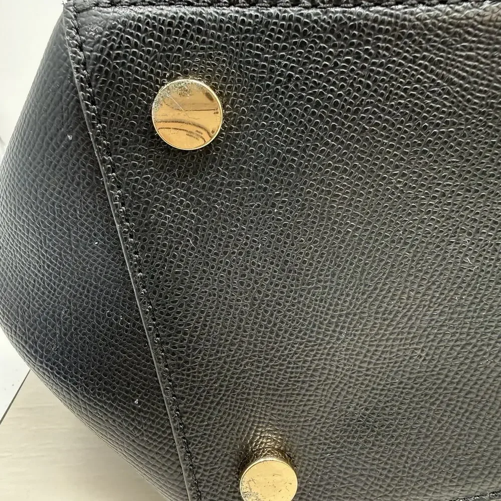 Michael Kors Limited Edition Voyager Pebbled Leather Love Tote Black Bag Purse
